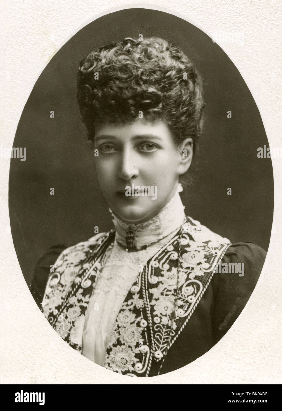 Königin ALEXANDRA - Alexandra von Dänemark - Consort von Edward VII. von 1901 Stockfoto