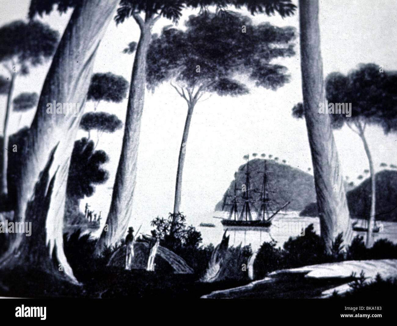 Transport/Transport, Navigation, Mutiny auf der Bounty 1789, Stockfoto