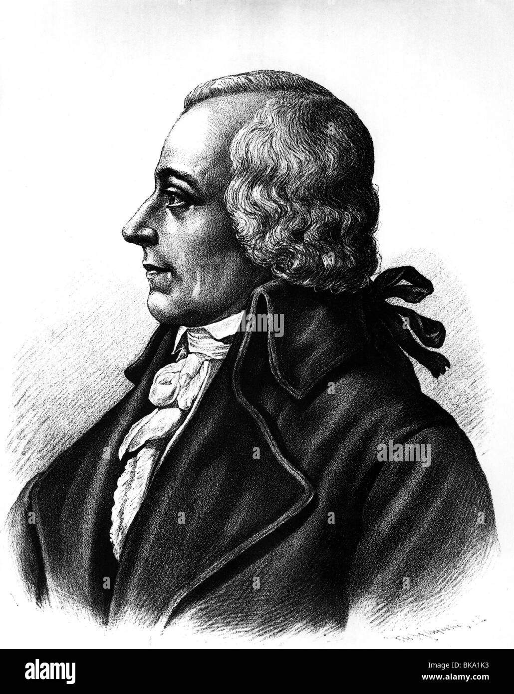 Laplace, Pierre Simon, Marquis de, 28.3.1749 - 5.3.1827, französischer Mathematikhistoriker, Astronom, Porträt, Profil, zeitgenössische Gravur, Stockfoto Laplace, Pierre Simon, Marquis de, 28.3.1749 - 5.3.1827, französischer Mathematikhistoriker, Astronom, Porträt, Profil, zeitgenössische Gravur, Stockfoto