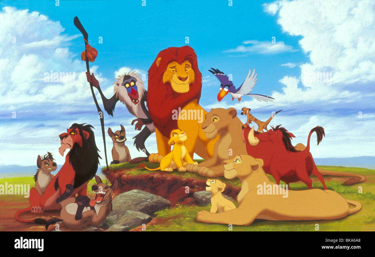 Der König der Löwen-Jahr: 1994 Regie: Roger Allers-Rob Minkoff Animation Stockfoto