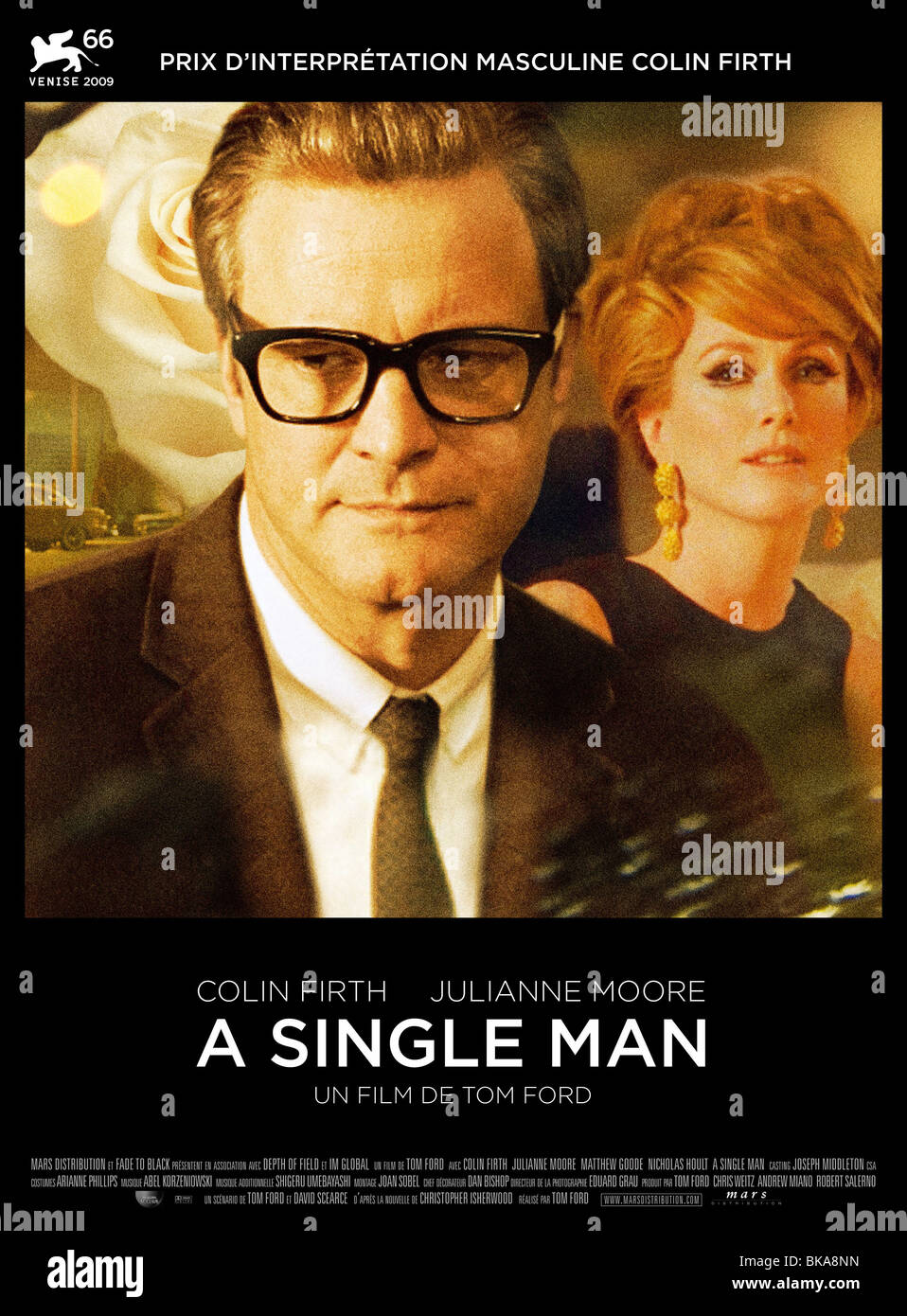 Ein einzelner Mann-Jahr: 2009 - USA Regie: Tom Ford Colin Firth, Julianne Moore Filmplakat (Fr) Stockfoto