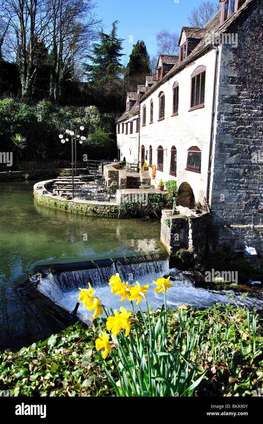 16. Jahrhundert Ägypten Mühle Hotel und Restaurant, Stroud Straße, Nailsworth, Gloucestershire, England, Vereinigtes Königreich Stockfoto