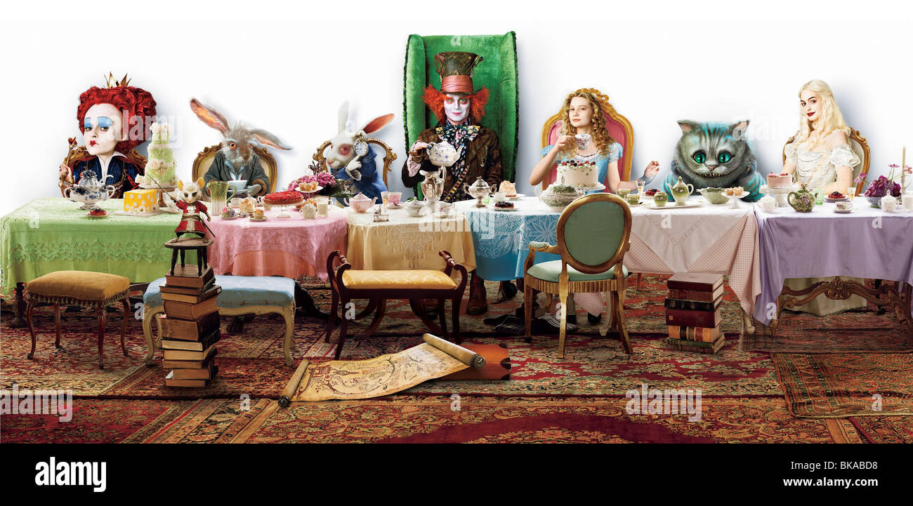 Alice In Wonderland Alice Cheshire Stockfotos Alice In