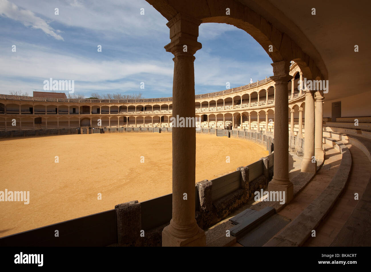 Die Stierkampfarena Ronda, Andalusien, Costa Del Sol, Malaga, Spanien Stockfoto