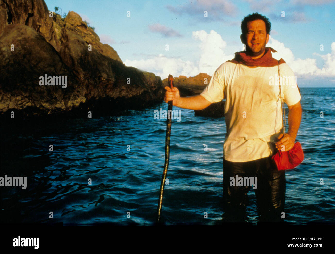 CAST AWAY-2000 TOM HANKS Stockfoto