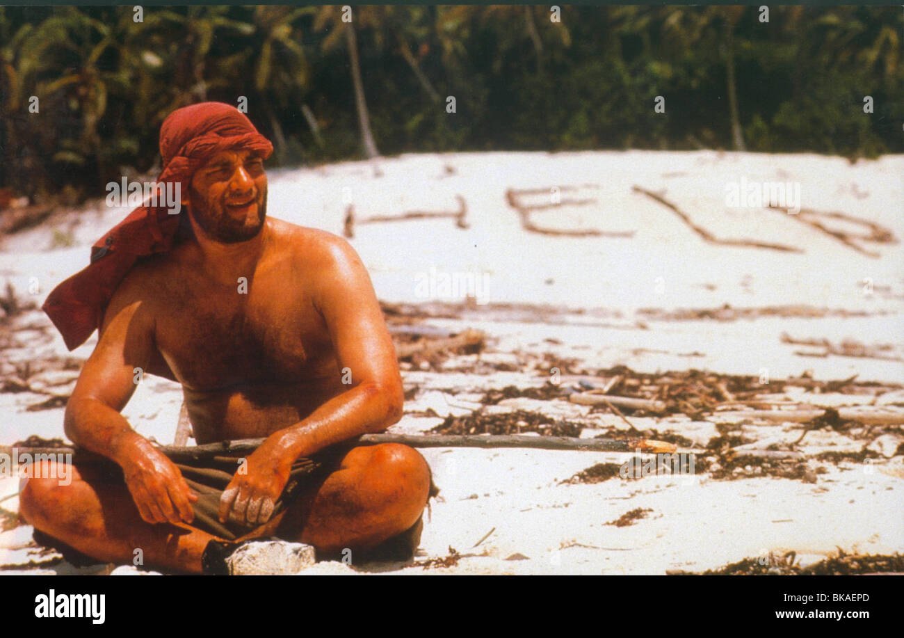 CAST AWAY-2000 TOM HANKS Stockfoto