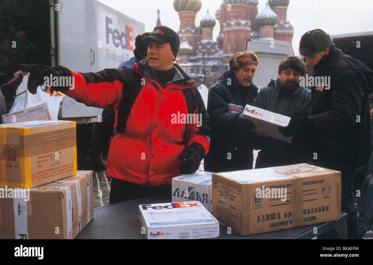 CAST AWAY-2000 TOM HANKS Stockfoto