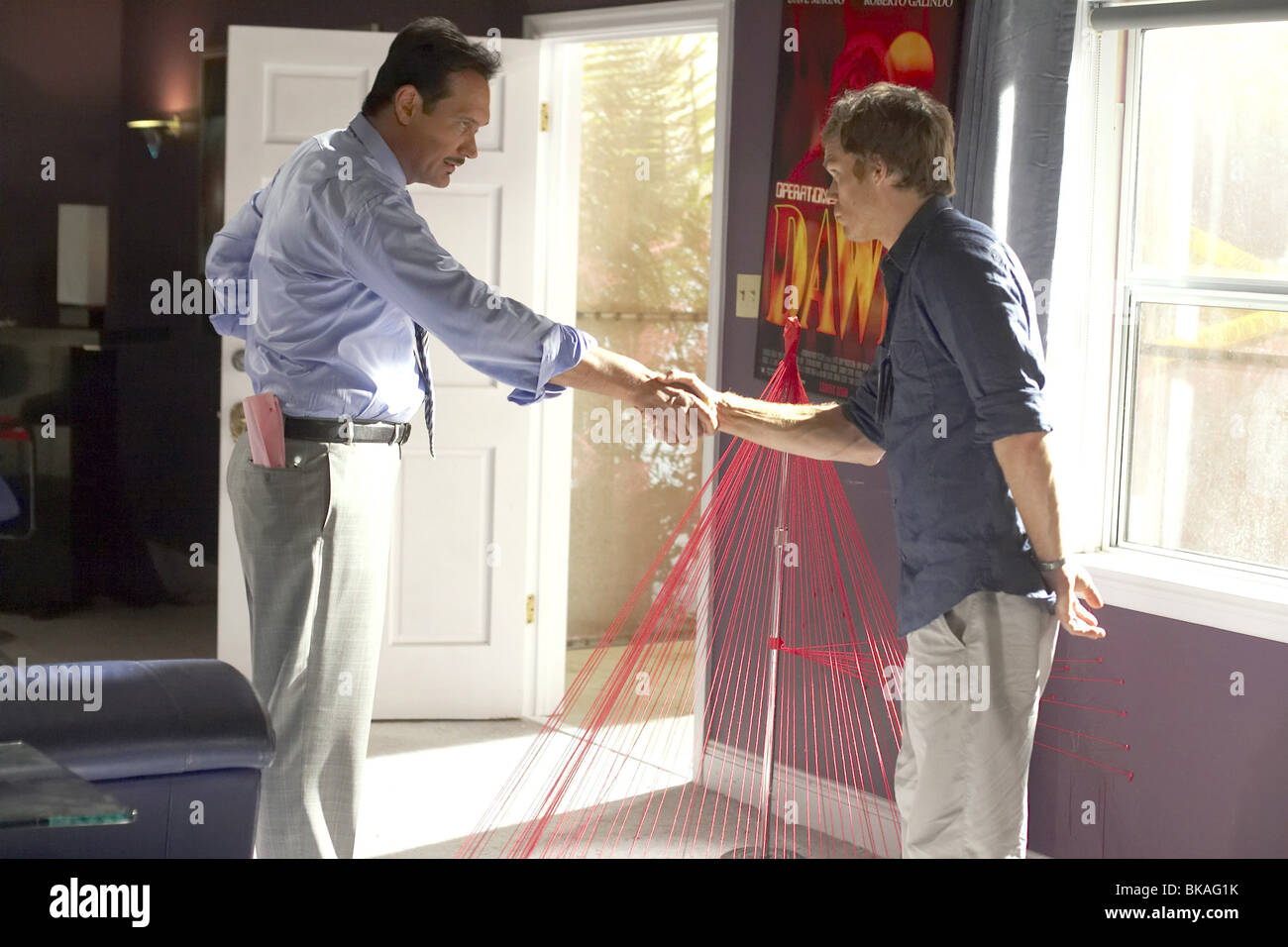 Dexter TV Serie 2006 -??? -USA 2008 - Staffel 3, Folge 1 - Vater unser Regisseur Keith Gordon Jimmy Smits, Michael C. Hall Stockfoto