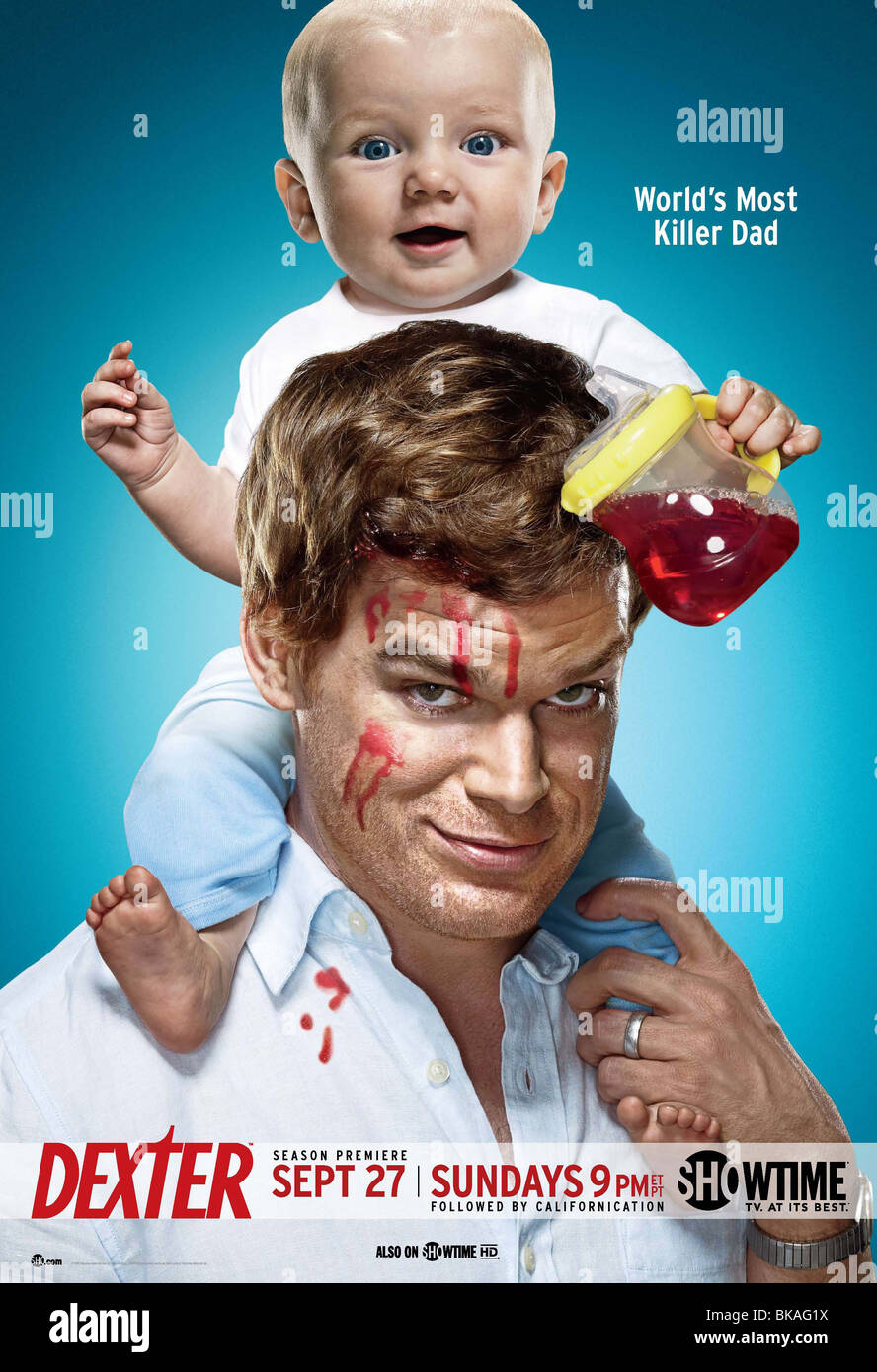 Dexter TV Serie 2006 -??? -USA 2009 - Staffel 4 Michael C. Hall-Plakat Stockfoto