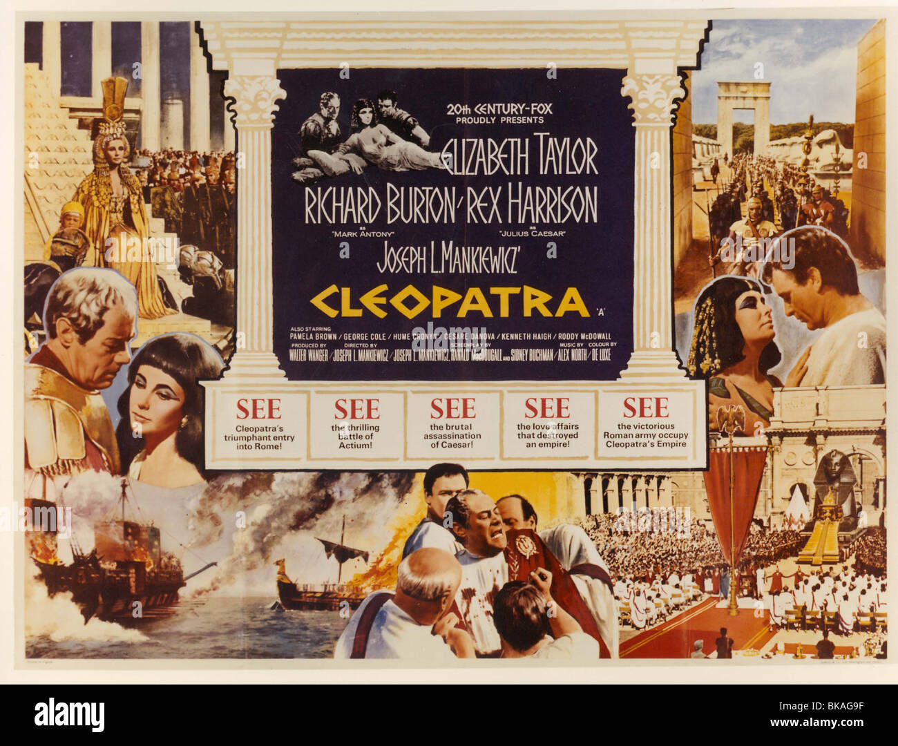 CLEOPATRA-1963 POSTER Stockfoto