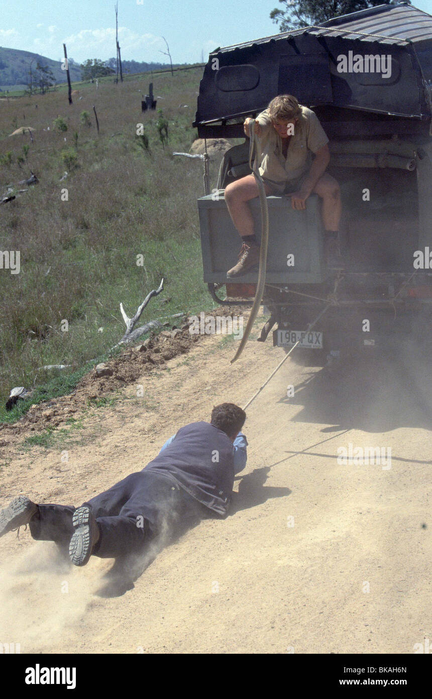 CROCODILE HUNTER: COLLISION COURSE (2002) STEVE IRWIN CRHC 001 125 Stockfoto