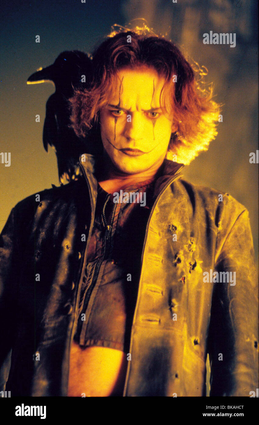 DIE KRÄHE: STADT DER ENGEL (1996) VINCENT PEREZ CROW, LEDER MANTEL, BEMALTE GESICHT CCOA 008 Stockfoto