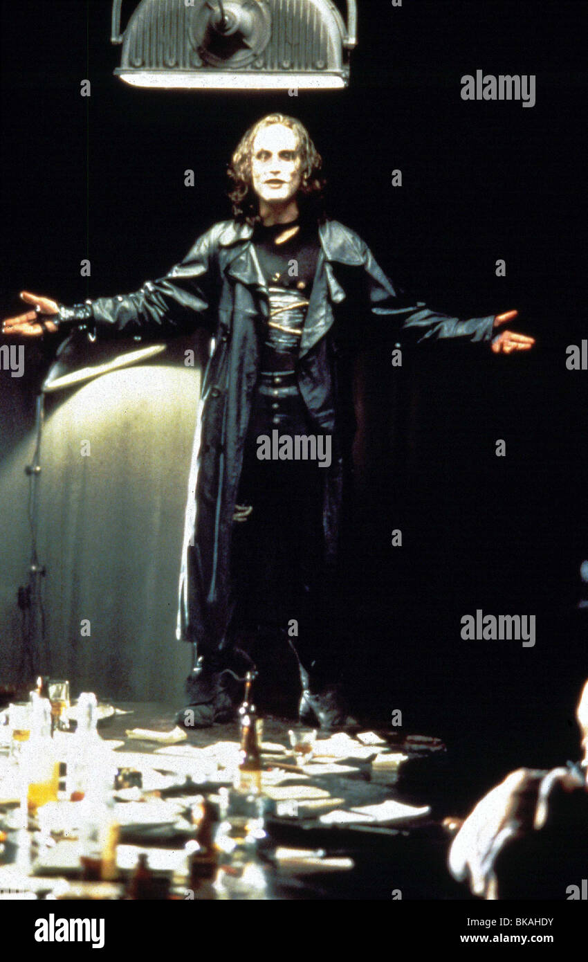 DIE KRÄHE (1994) BRANDON LEE LEDER MANTEL KRÄHE 053 D Stockfoto