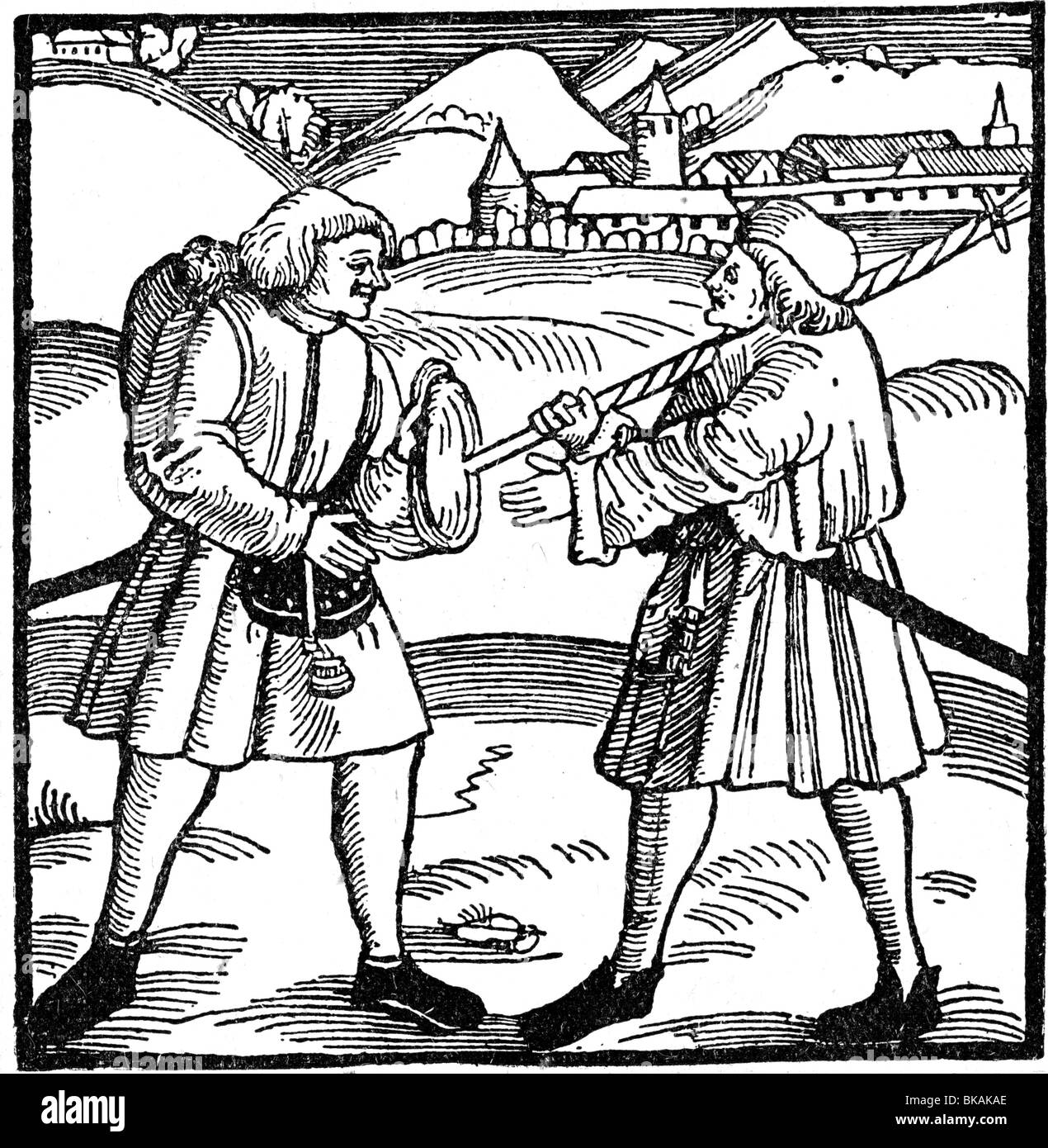 Ereignisse, Deutscher Bauernkrieg 1524 - 1526, Stockfoto