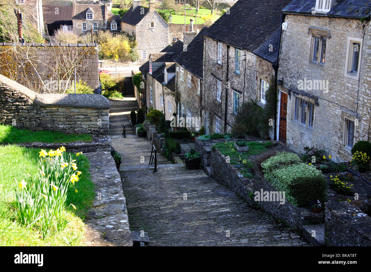 Chipping-Schritte, Tetbury, Gloucestershire, England, Vereinigtes Königreich Stockfoto