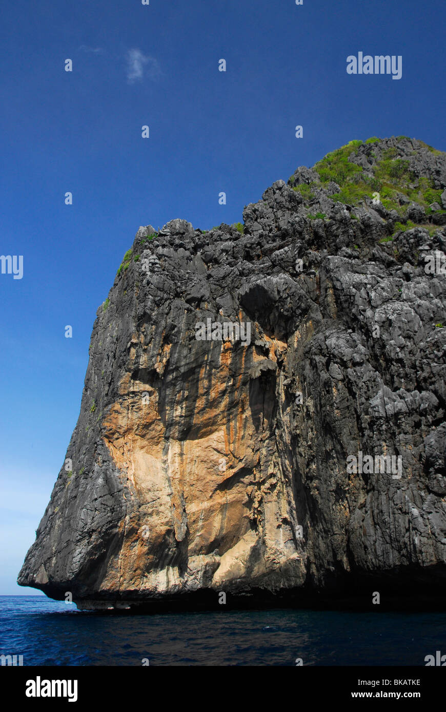 Kalksteininsel in der Nähe von El Nido, Palawan, Philippinen, Südostasien Stockfoto