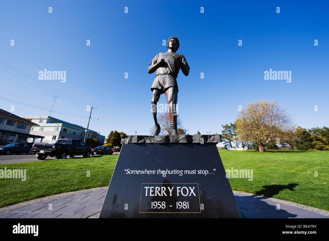 Terry Fox Statue, Victoria, Vancouver Island, British Columbia, Kanada