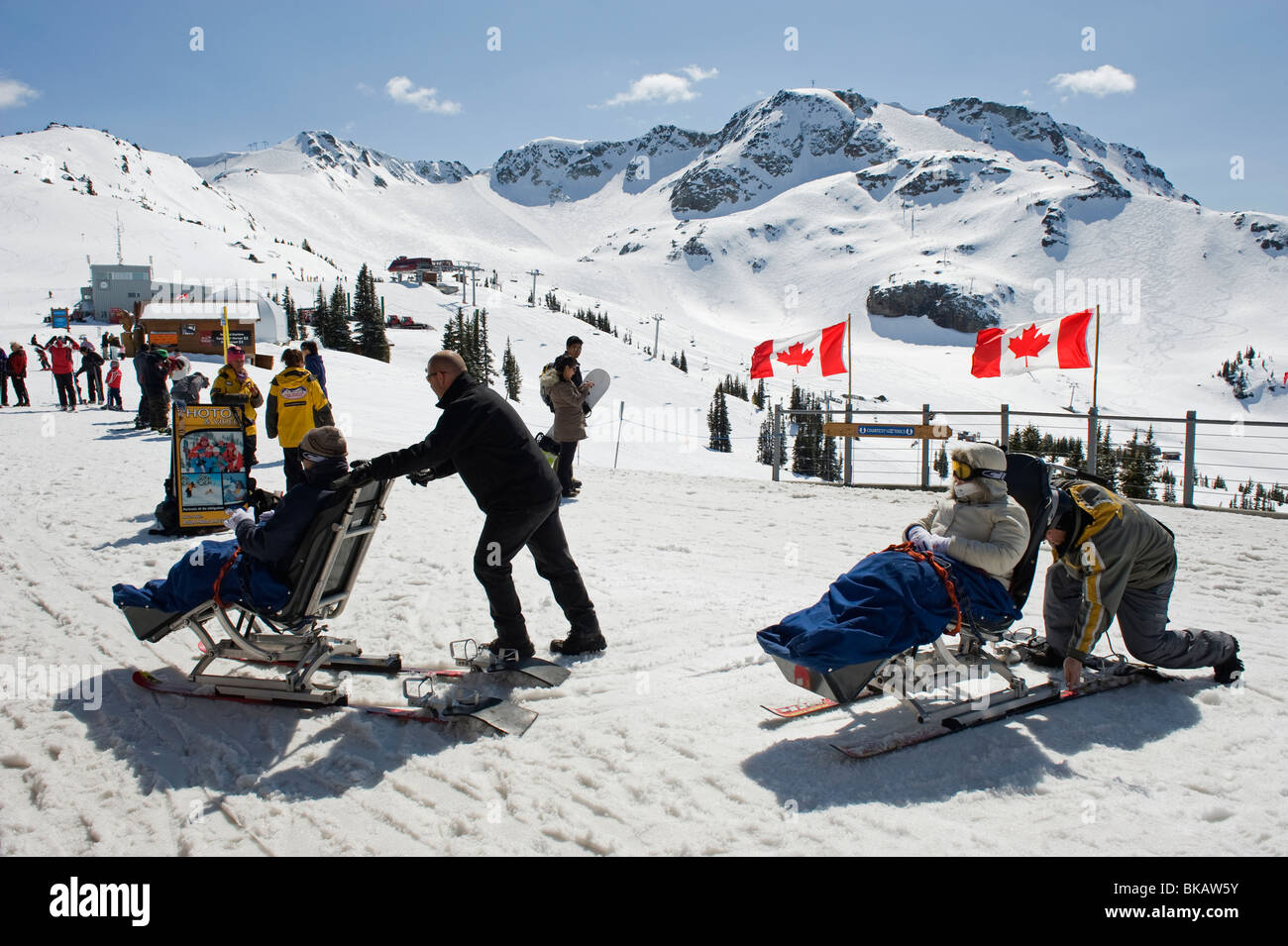 Limousinen-Service, Whistler Mountain Ski Resort Austragungsort der Olympischen Winterspiele 2010 Stockfoto