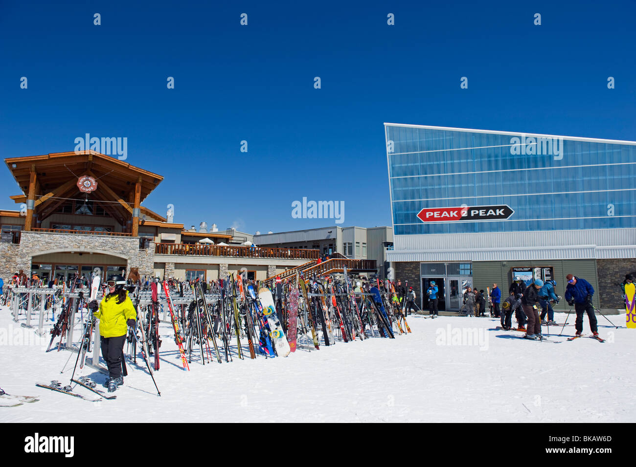 Whistler Mountain Ski Resort Austragungsort der Olympischen Winterspiele 2010 Stockfoto
