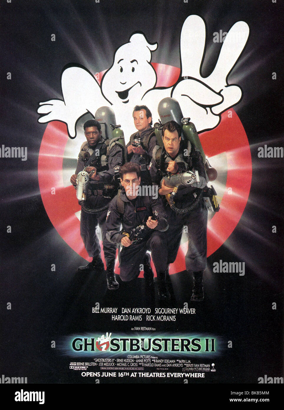 Ghostbusters 2 Jahr: 1989-Regie: Ivan Reitman Ernie Hudson, Bill Muray, Dan Aykroyd, Harold Ramis, Filmplakat (USA) Stockfoto