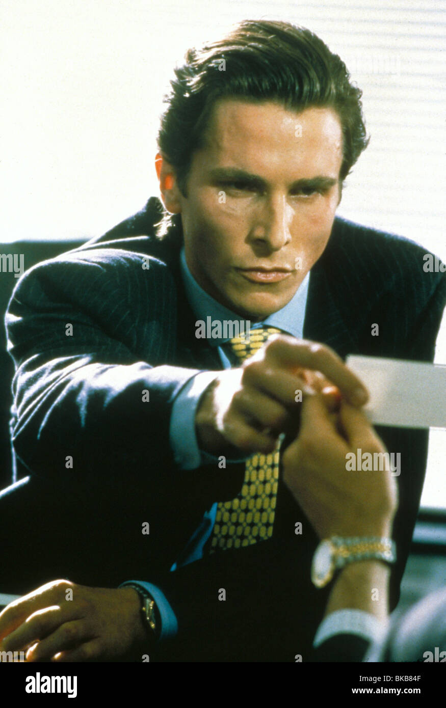 American Psycho Jahr: 2000 - USA Regie: Mary Harron Christian Bale Stockfoto