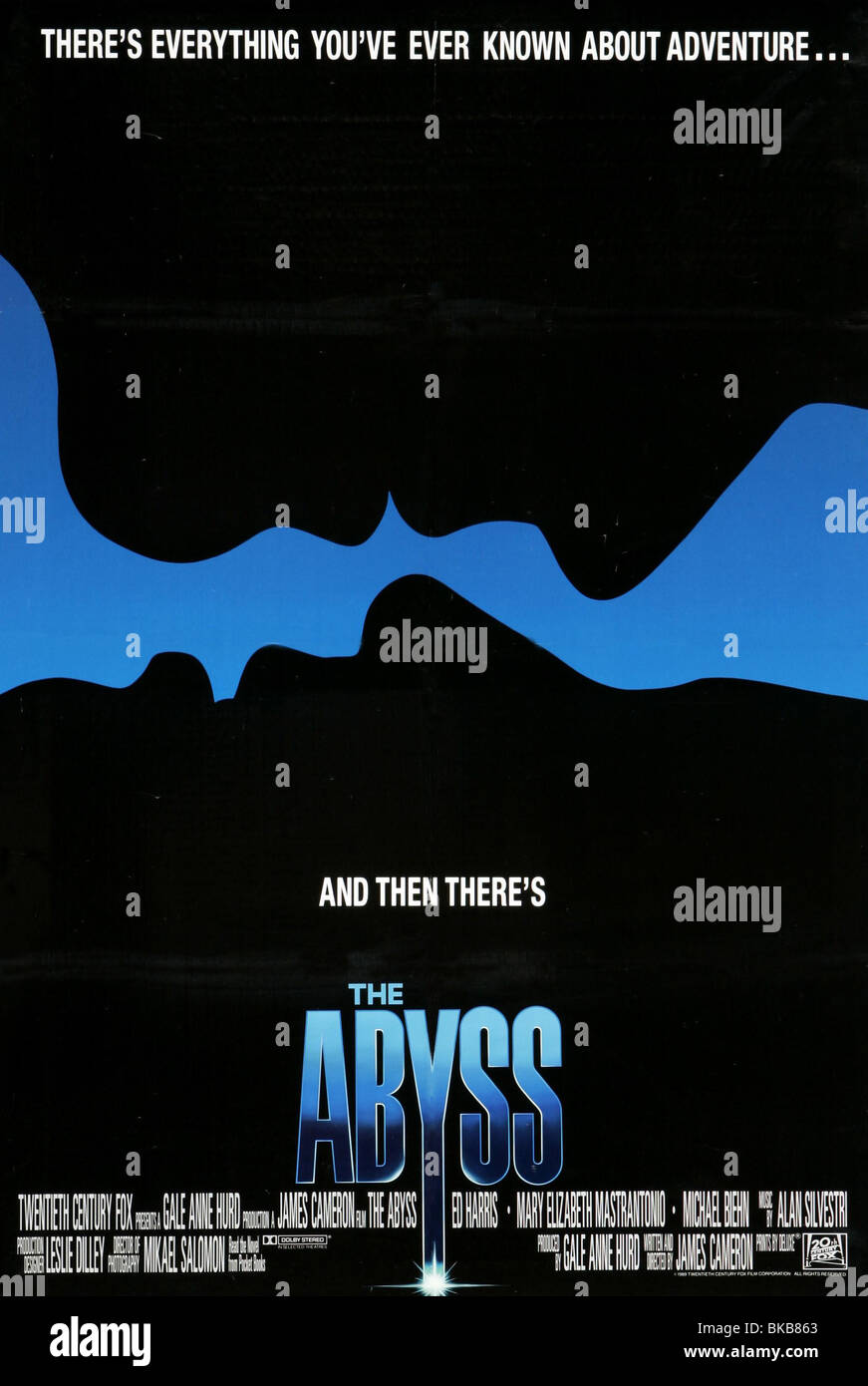 Das Abyss-Jahr: 1989 Direktor: James Cameron Movie Poster (USA) Stockfoto