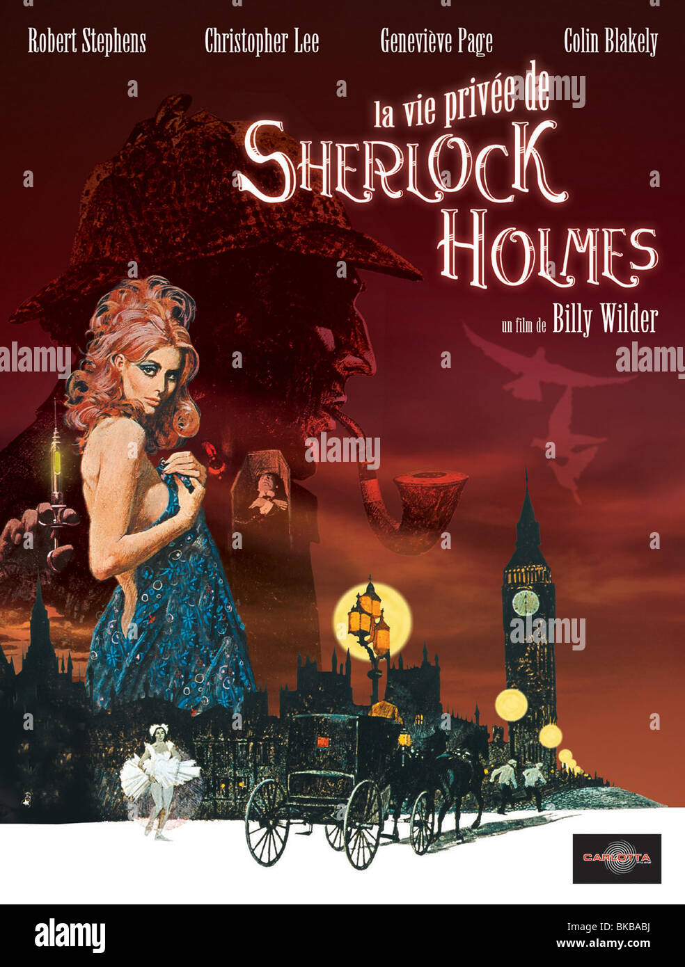 Das Privatleben des Sherlock Holmes Jahr: 1970 Regie: Billy Wilder Filmplakat (Fr) Stockfoto