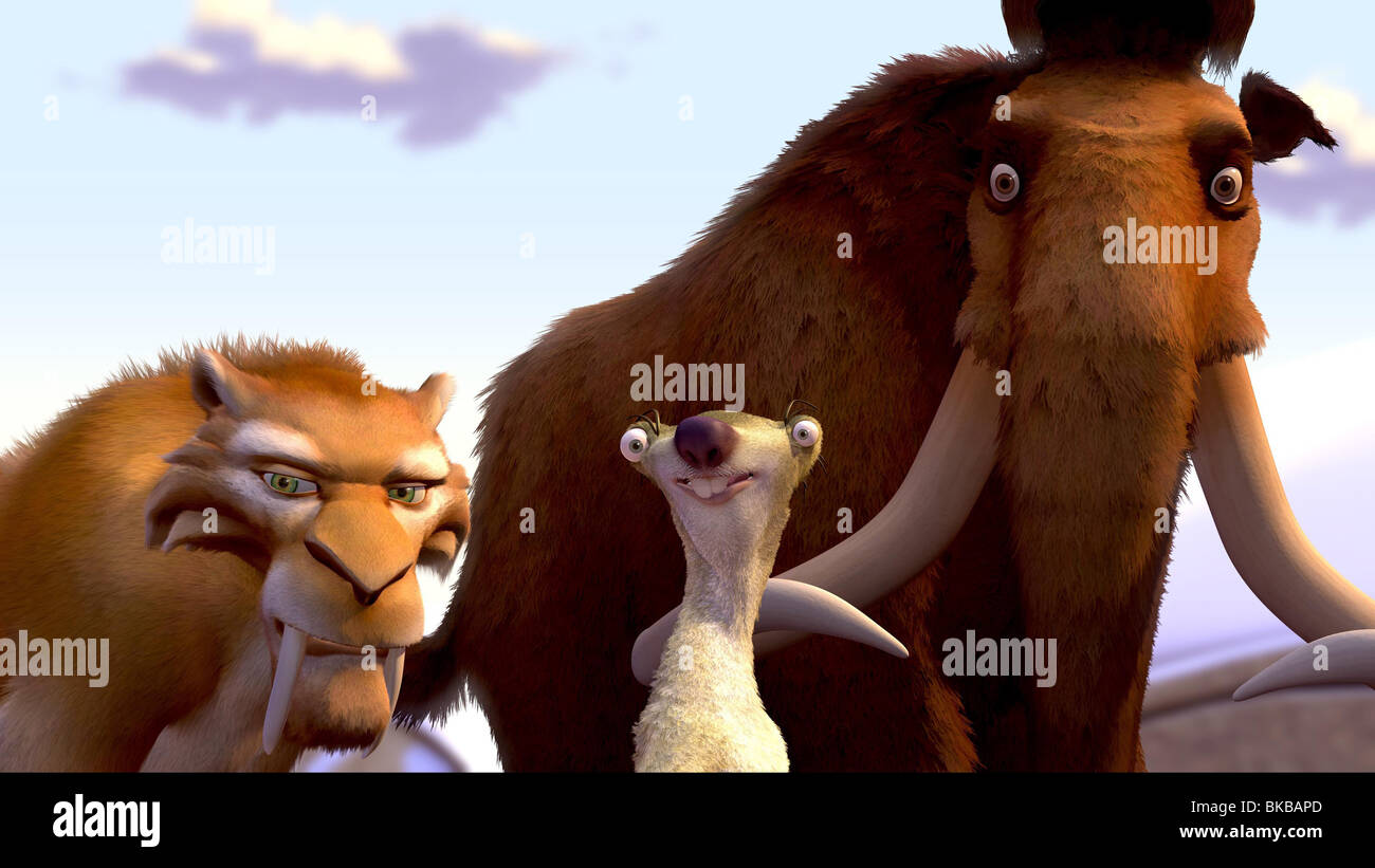 ICE AGE-2002 ANIMATION Stockfoto