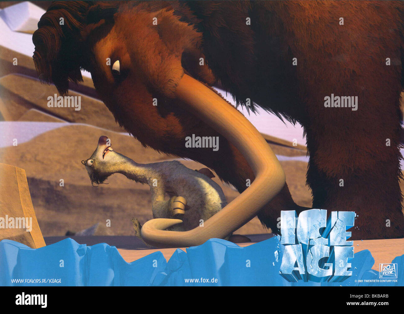 ICE AGE-2002 ANIMATION Stockfoto