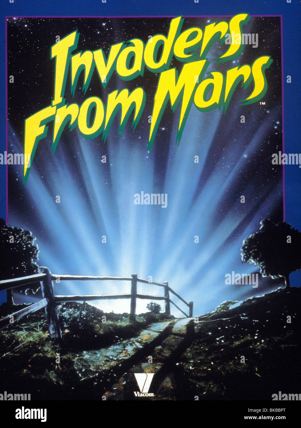 INVADERS FROM MARS-1986 POSTER Stockfoto