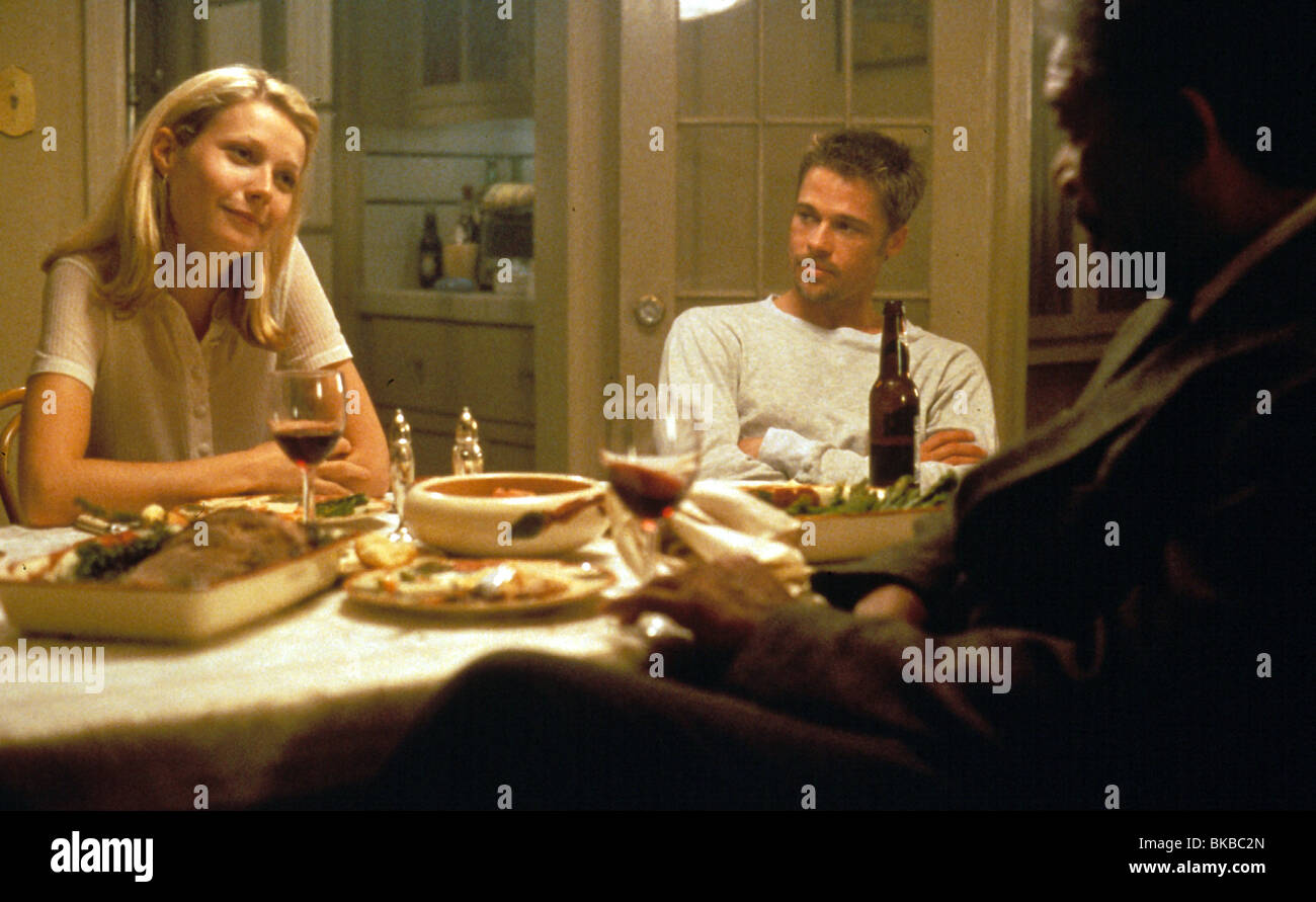 SIEBEN (1995) GWYNETH PALTROW, BRAD PITT, MORGAN FREEMAN SEVN 016 L Stockfoto
