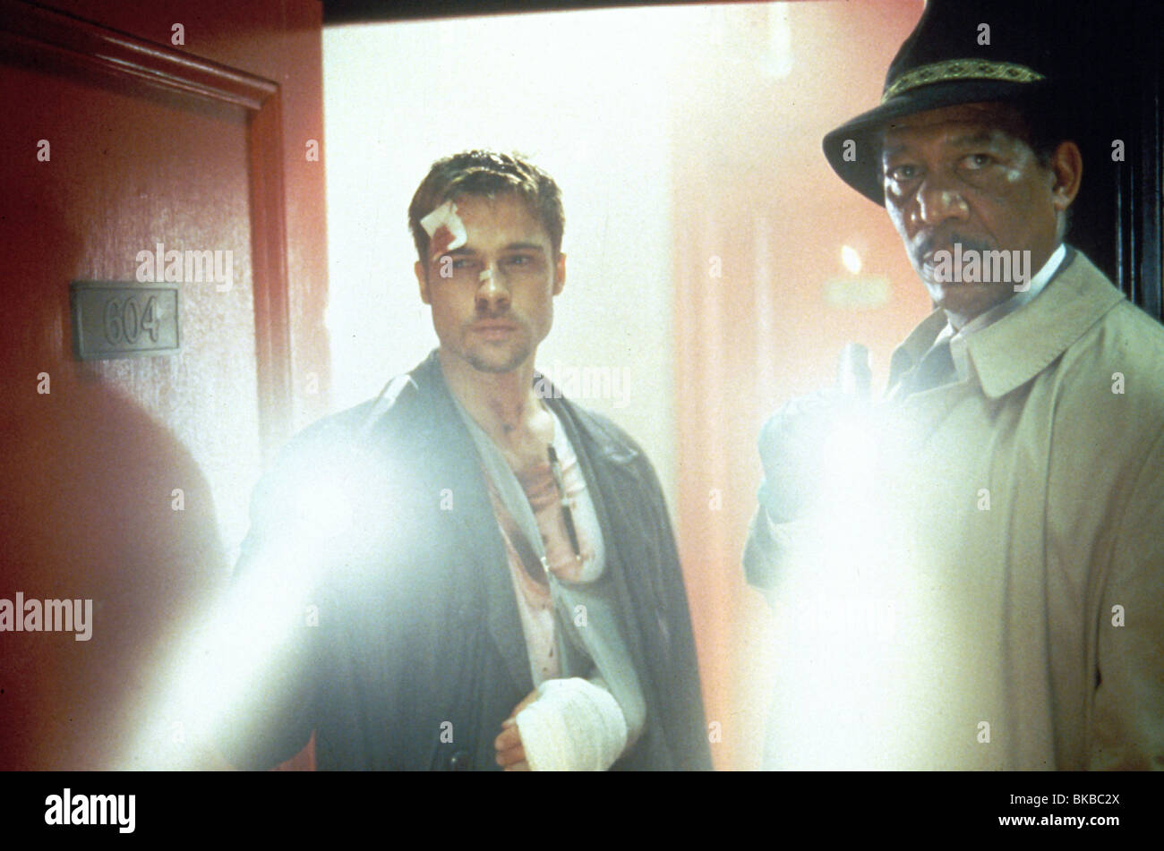SIEBEN (1995) BRAD PITT, MORGAN FREEMAN SEVN 019 Stockfoto