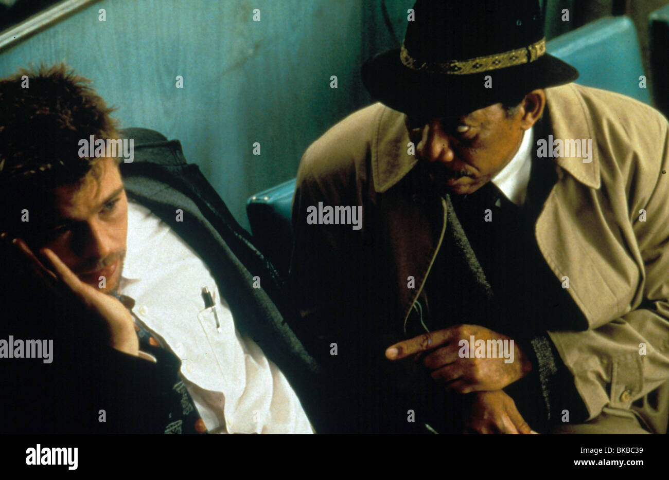 SIEBEN (1995) BRAD PITT, MORGAN FREEMAN SEVN 026 Stockfoto