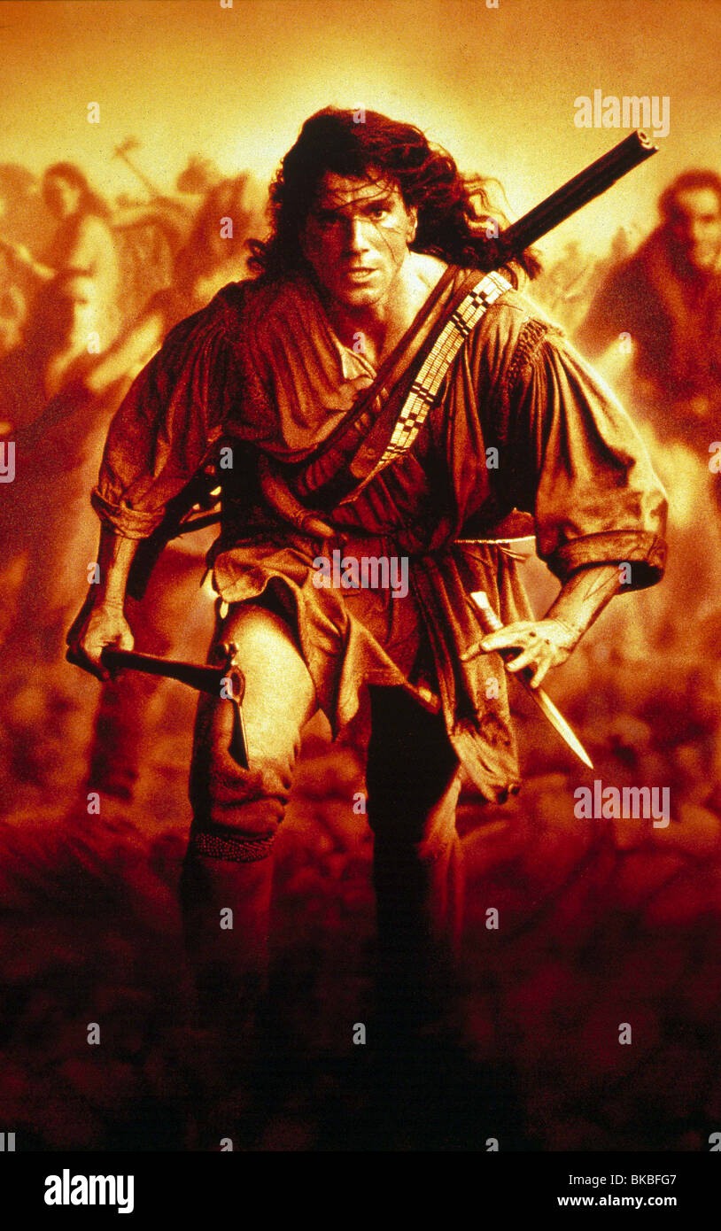 DER LETZTE DER MOHIKANER (1992) DANIEL DAYLEWIS POSTER LOM 122 Stockfotografie Alamy