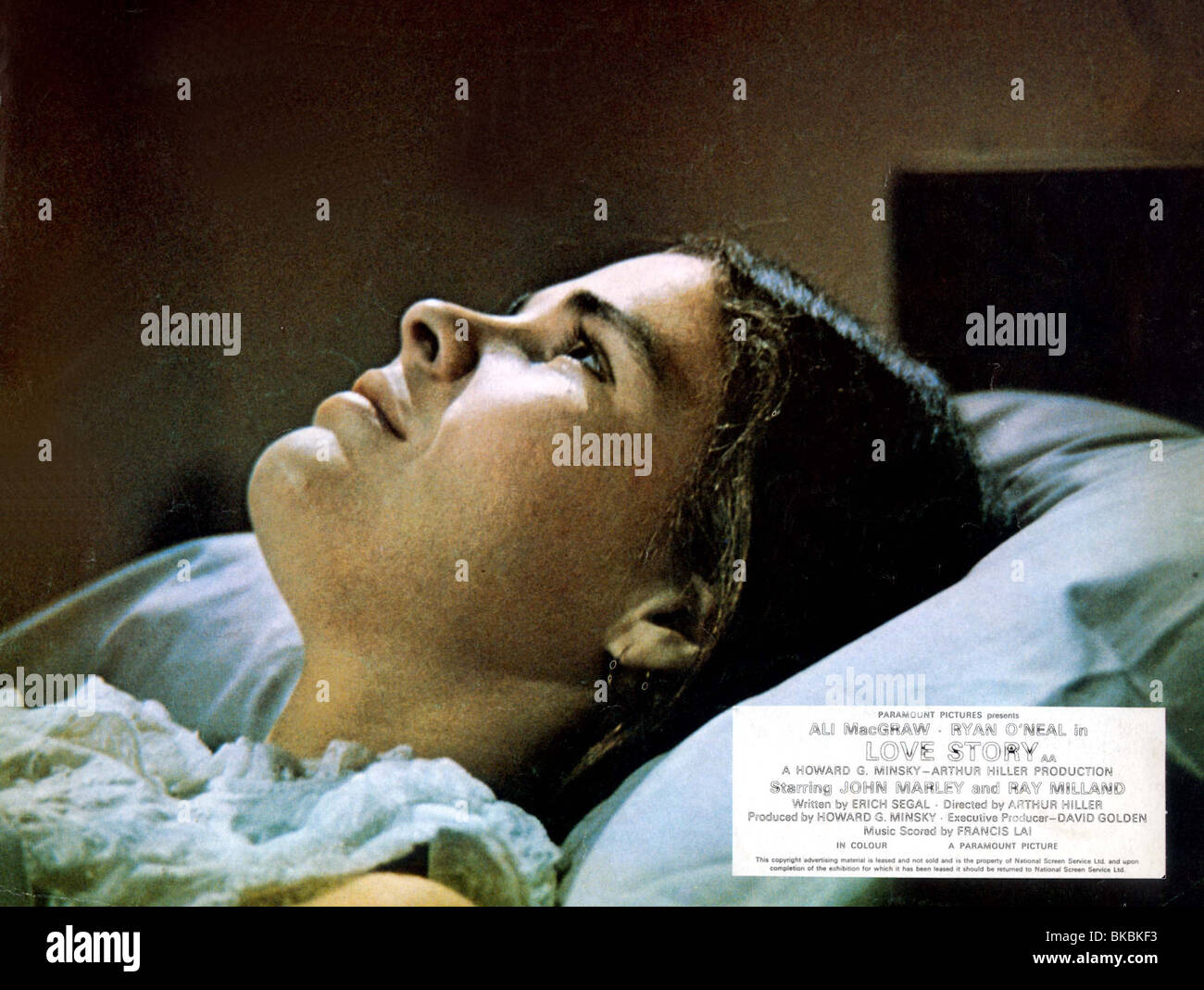 LIEBE GESCHICHTE ALI MACGRAW LFEN 009FOH Stockfoto