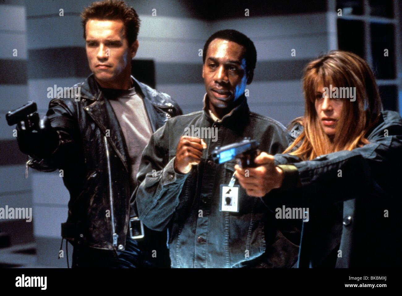 TERMINATOR 2: URTEIL TAG (1991) ARNOLD SCHWARZENEGGER, JOE MORTON, LINDA HAMILTON TR2 190 Stockfoto