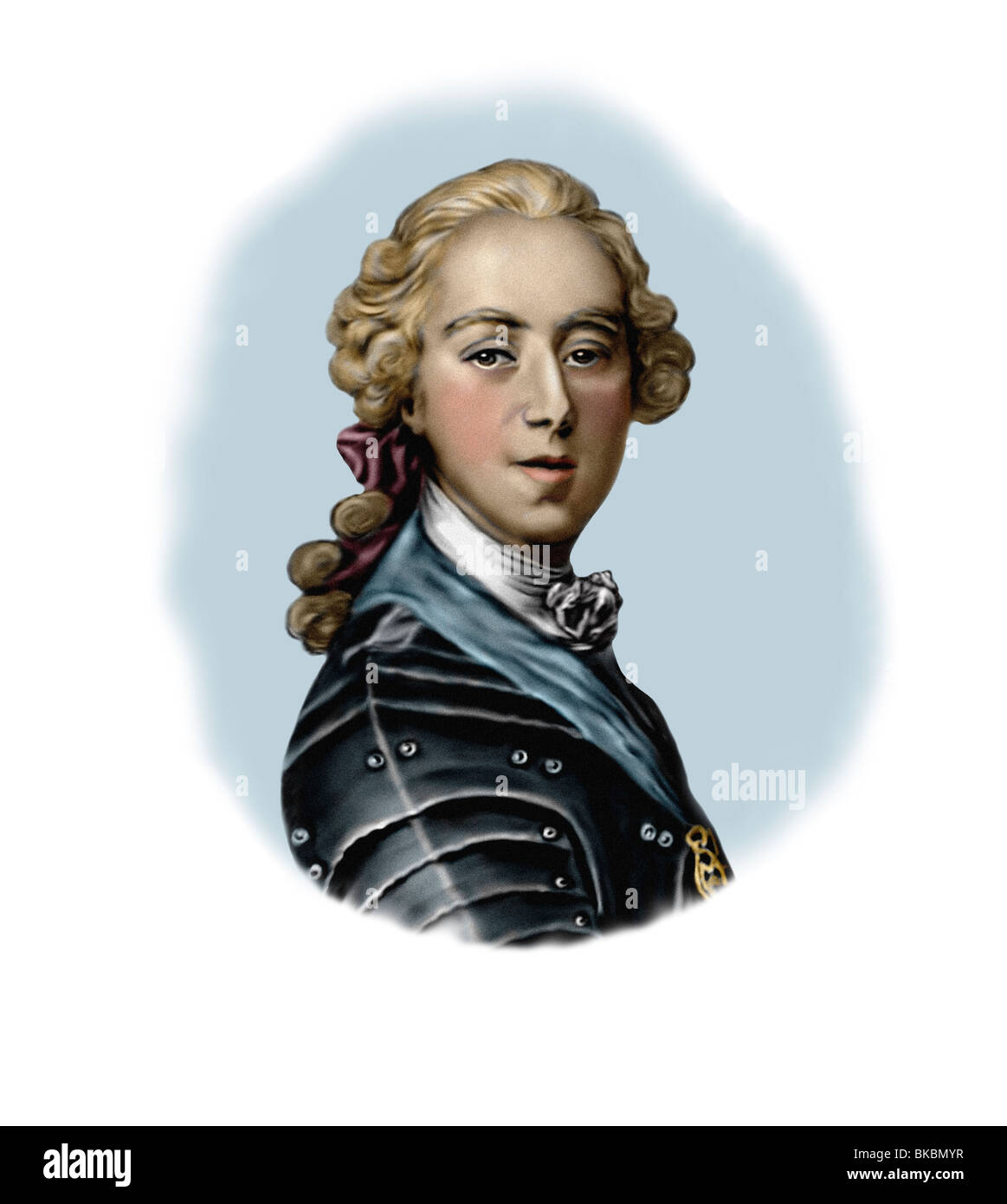 Prinz Charles Edward Stuart 1720 1788 moderne Vignette aus einer Gravur Stockfoto