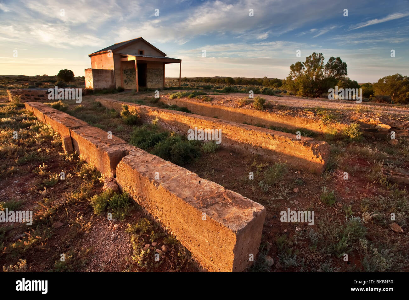 Alten Bahnhof Silverton Stockfoto
