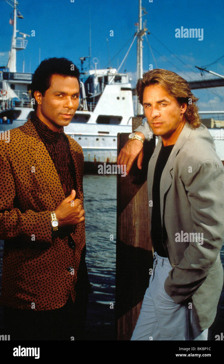 MIAMI VICE (TV - 1984) PHILIP MICHAEL THOMAS, DON JOHNSON MMVC 003 Stockfoto