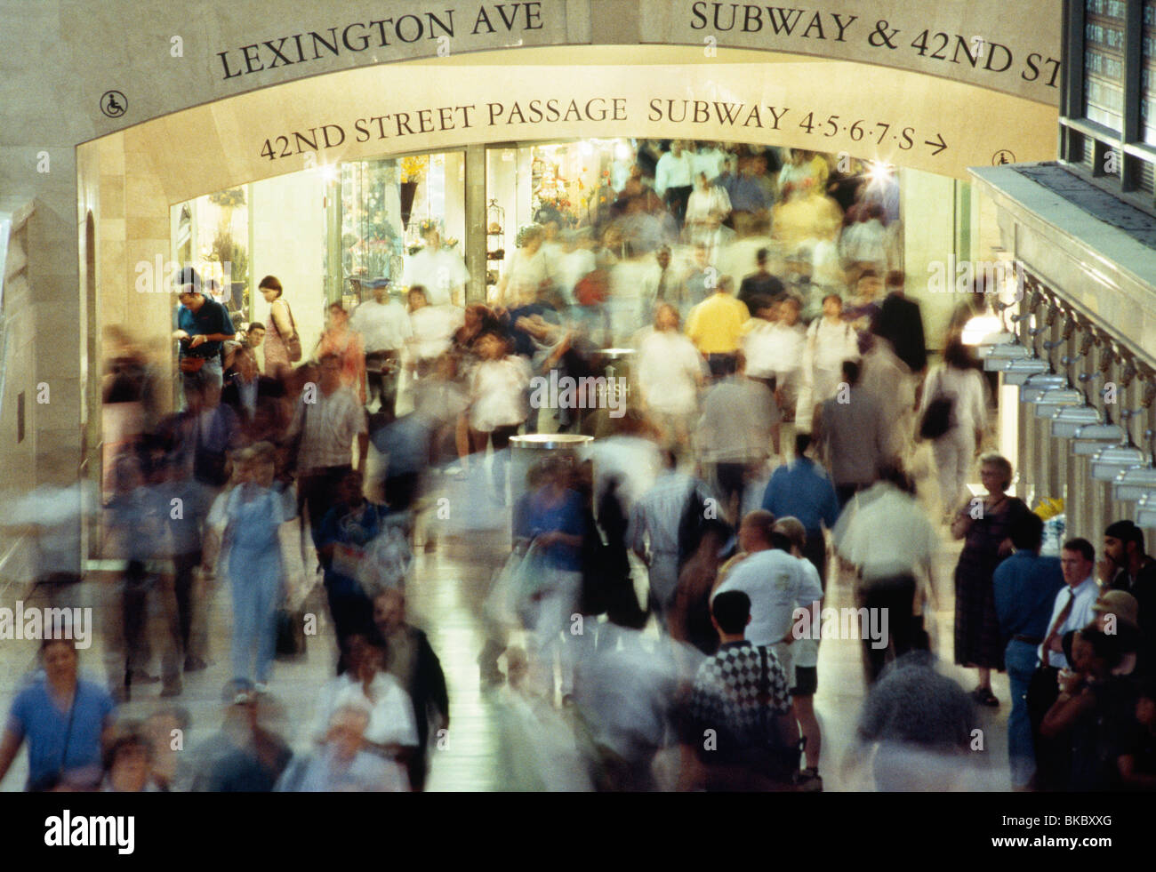 Rush Hour Menschenmenge, Grand Central Terminal, NYC Stockfoto