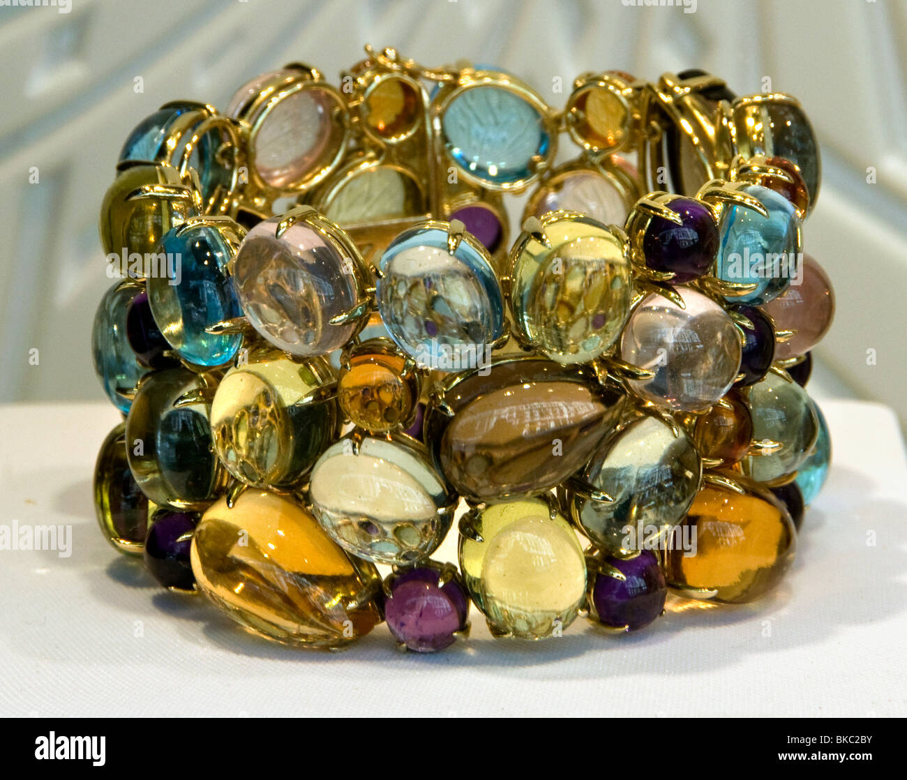 Madrid Gran Via grasbewachsenen Armband Juwelier Spanien Spanisch Stockfoto