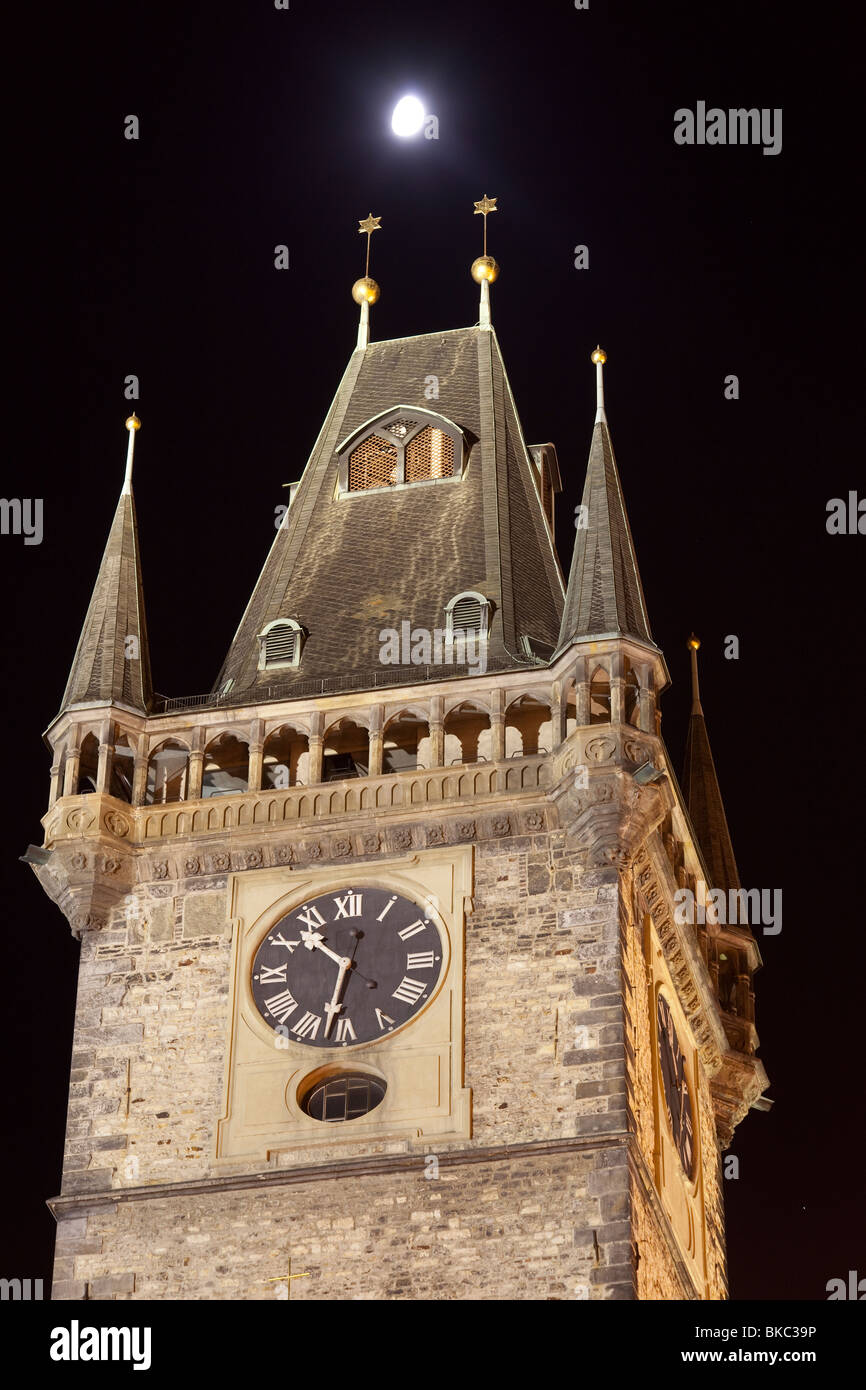 Altes Rathaus Turm, altes Rathaus Platz, Prag, Tschechische Republik Stockfoto