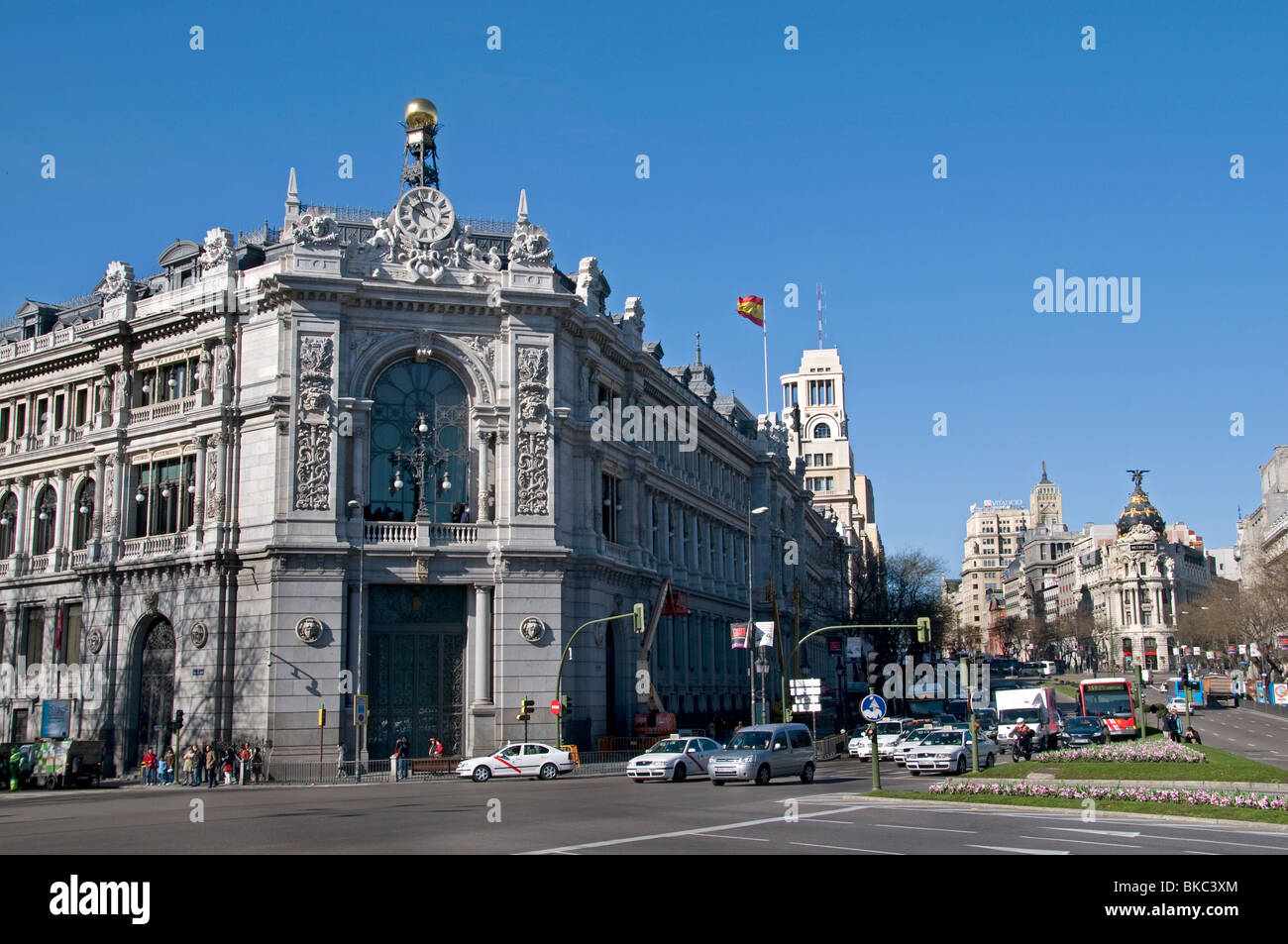 Banco de Espana Bank von Spanien Madrid Spanien Spanisch Stockfoto