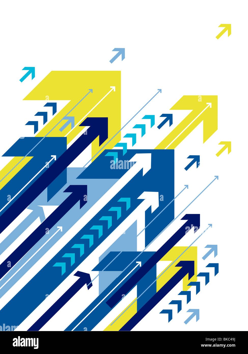 blaue Pfeile, Hintergrund-design Stockfoto