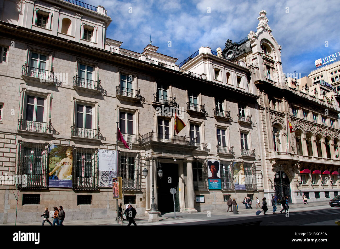 Die Akademie von San Carlos Madrid Museo De La real Academia de Bellas Artes de San Fernando Stockfoto