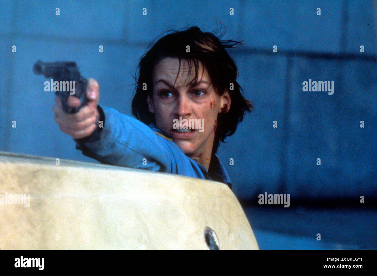 BLAUER STAHL (1990) JAMIE LEE CURTIS BLST 024 Stockfoto