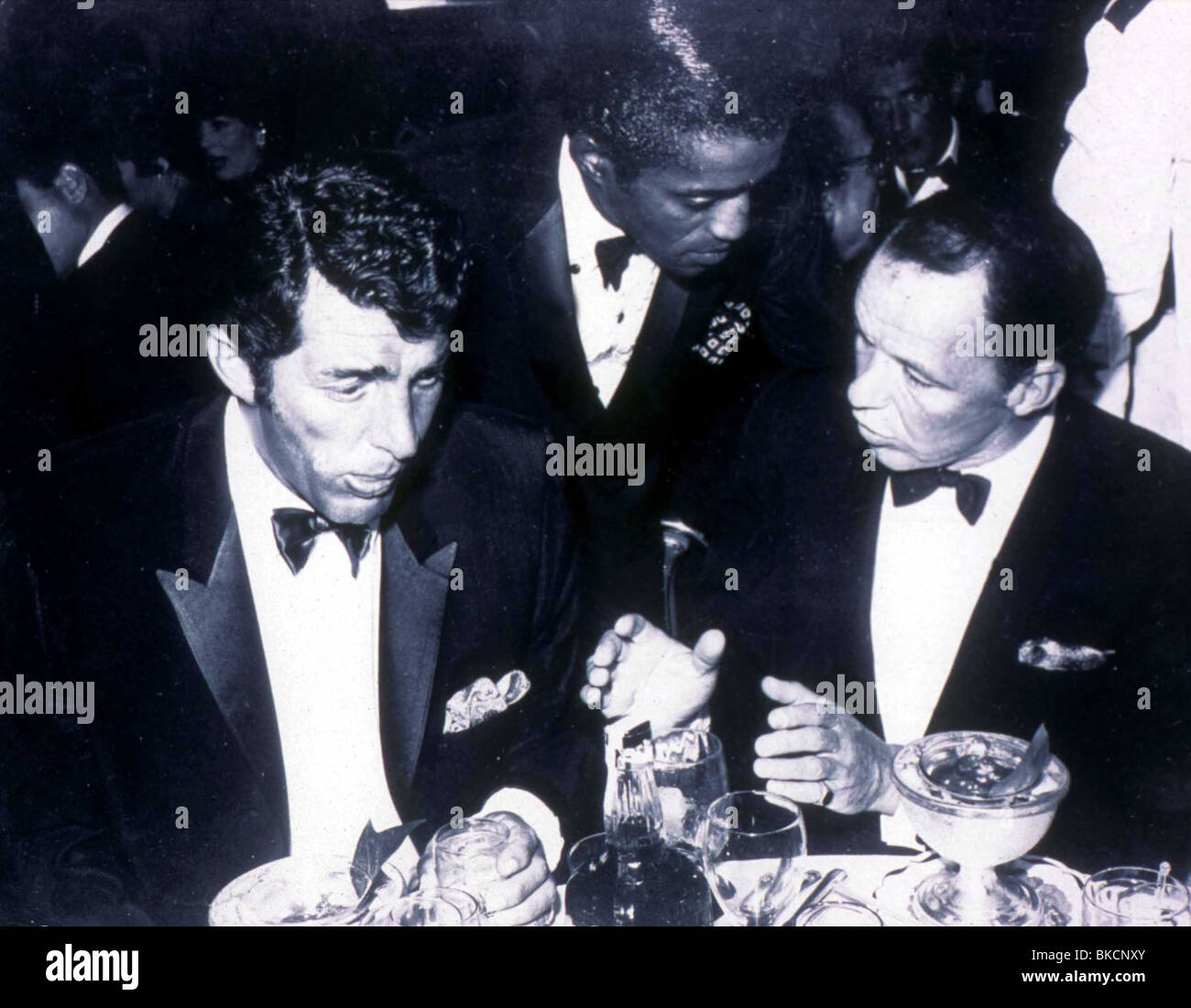 SAMMY DAVIS JR PORTRAIT MIT DEAN MARTIN, FRANK SINATRA DAVJ 001 GN Stockfoto