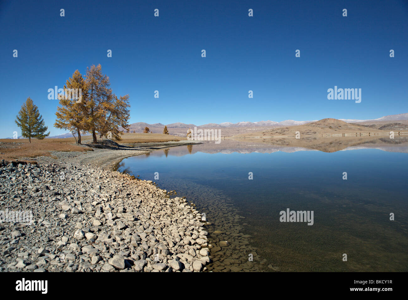 Khoton Nuur See im Tavan Bogd Nationalpark, westlichen, Mongolei. Stockfoto