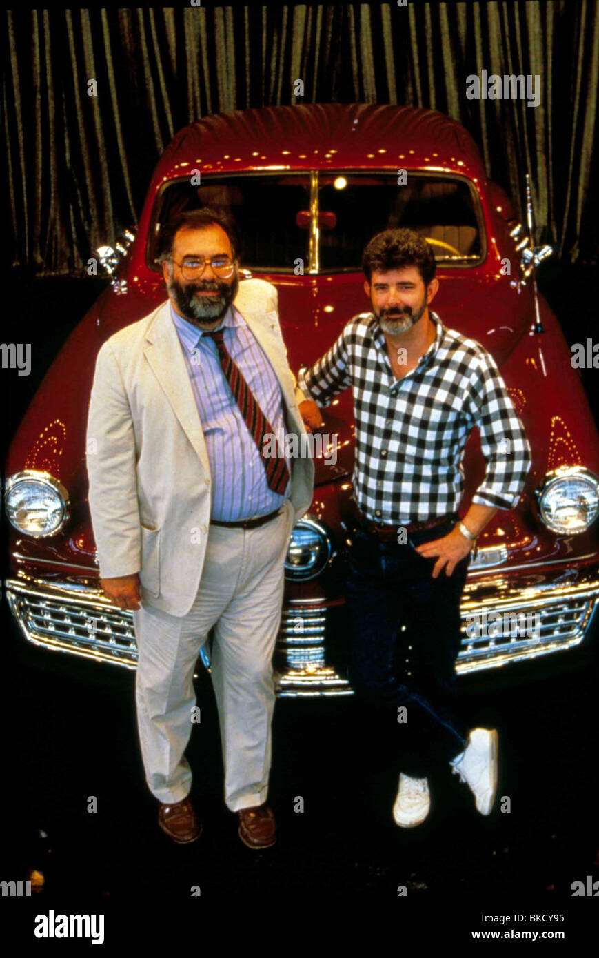 FRANCIS FORD COPPOLA (DIR) O/S "TUCKER" (1988) MIT GEORGE LUCAS COPL 016 Stockfoto