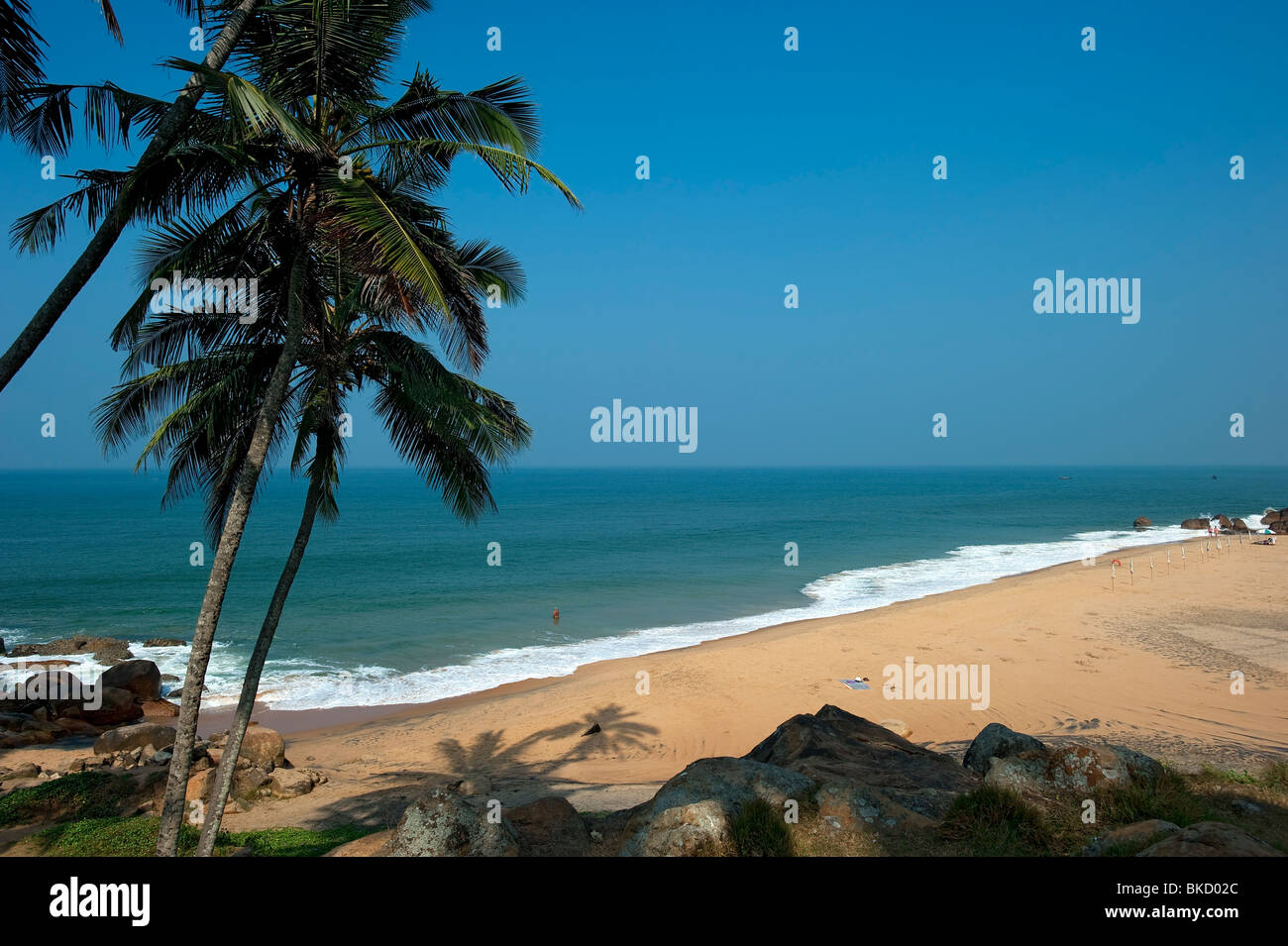 Samudra Beach, Kovalam, Kerala, Indien Stockfoto
